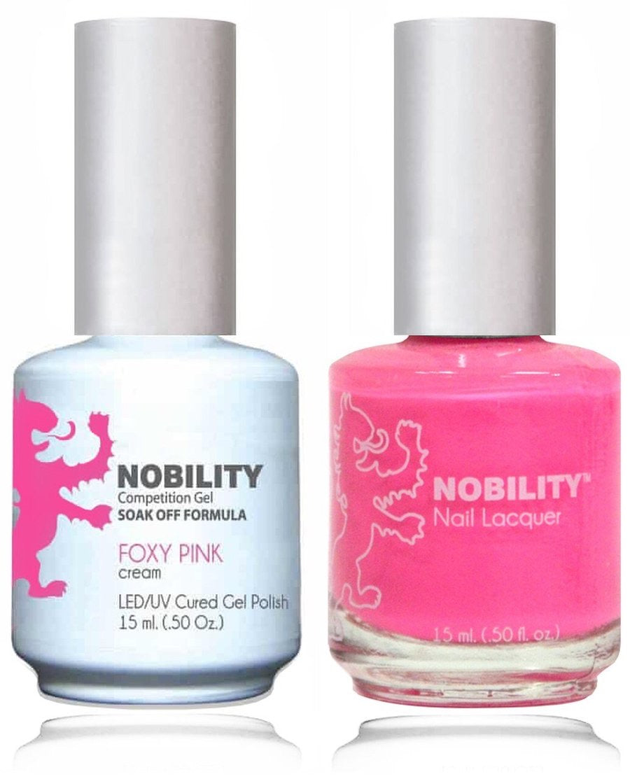 Lechat Nobility Gel Polish & Nail Lacquer - Foxy Pink 0.5 oz - #NBCS065 - Premier Nail Supply 