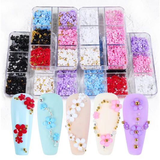 Charm Nails with Rhinestone Summer Bling Nails - 12 pieces – Scarlett Nail  Supplies