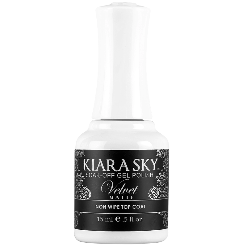 Kiara Sky Velvet Matte Non Wipe Top Coat 0.5 oz - Premier Nail Supply 