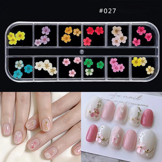 Dried Natural Flowers Mix 12 Different Color - 027 - Premier Nail Supply 