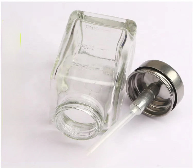 Glass Pump Dispenser Bottle -#5798 - Premier Nail Supply 