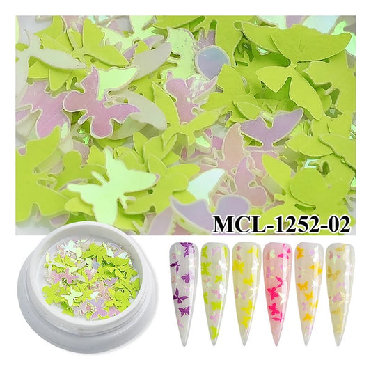 GREEN 3D BUTTERFLY MCL125202 - Premier Nail Supply 