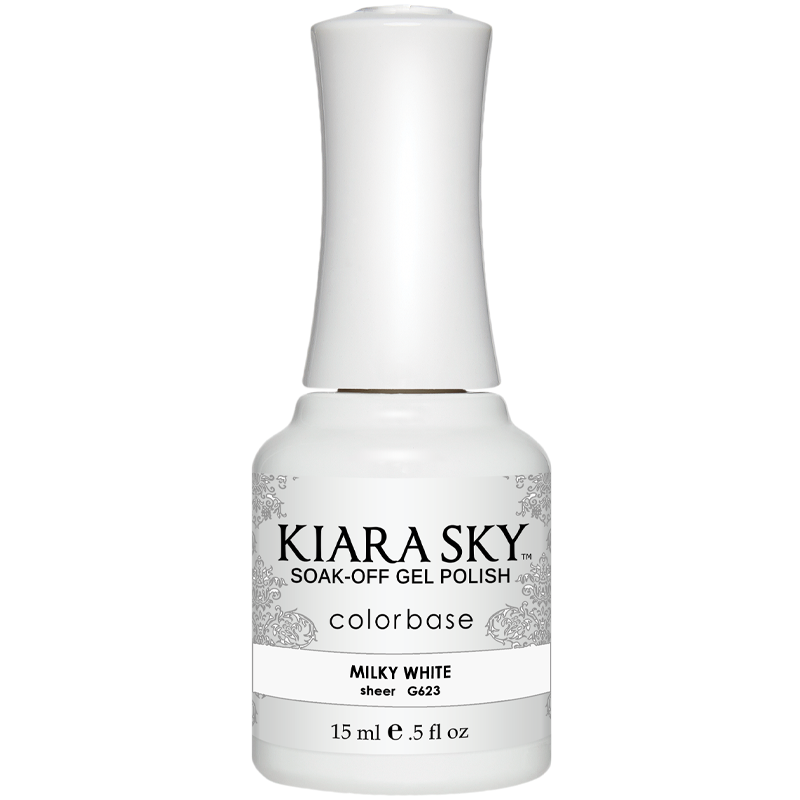 Kiara Sky Gelcolor - Milky White 0.5 oz - #G623 - Premier Nail Supply 