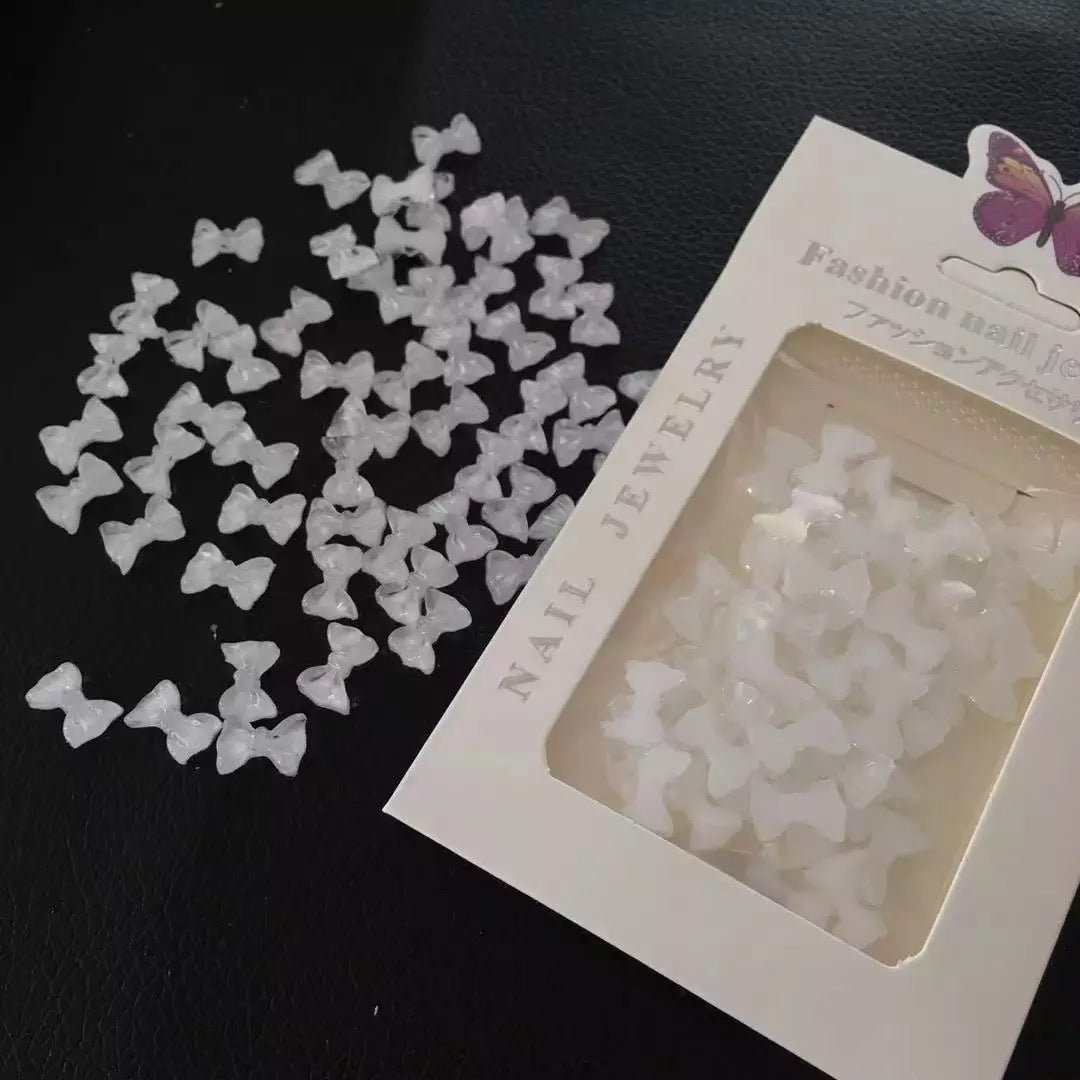 White Bow Resin Decorations # WBRS7 - Premier Nail Supply 
