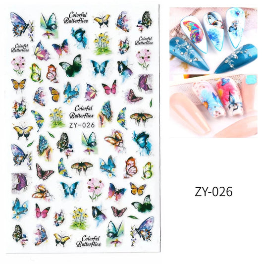 Colorful Butterfly ZY026 - Premier Nail Supply 