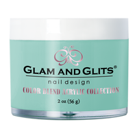 Glam & Glits Acrylic Powder Blend Color - Aquamarine 2 oz - BL3111 - Premier Nail Supply 