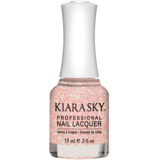 Kiara Sky Nail lacquer - Pinking Of Sparkle 0.5 oz - #N496 - Premier Nail Supply 