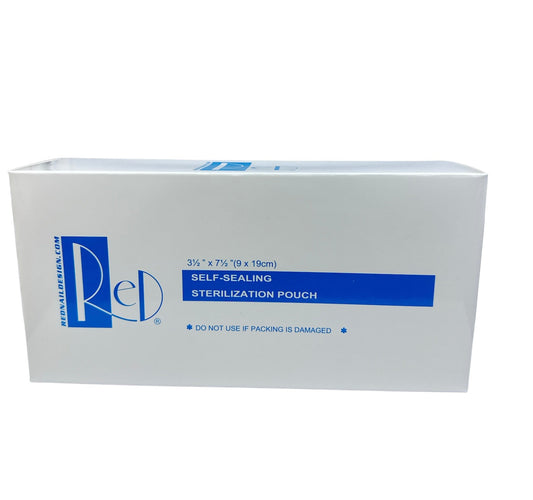 RED Self-Sealing Sterilization Pouch 20 box/case - Premier Nail Supply 