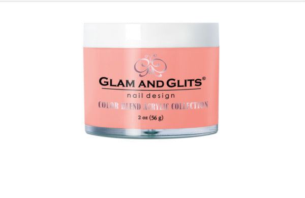 Glam & Glits Acrylic Powder Blend Color - Mel Rose 2 oz - BL3101 - Premier Nail Supply 