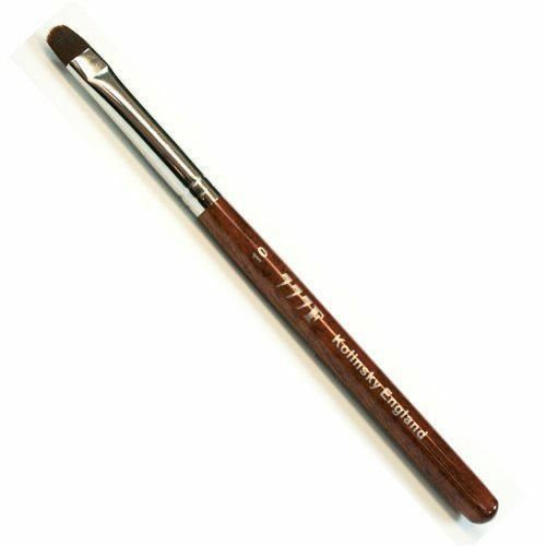 777F Red Wood French Nail Brush Size 10 - #80075 - Premier Nail Supply 