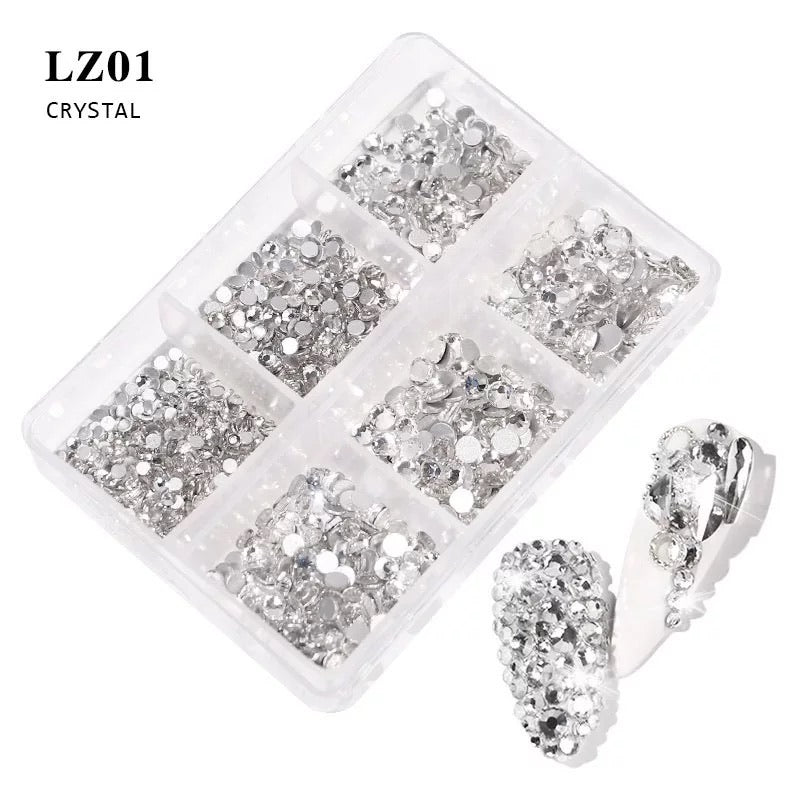 Crystal Rhinestone Mix Size Nail Art Decoration LZ01 - Premier Nail Supply 