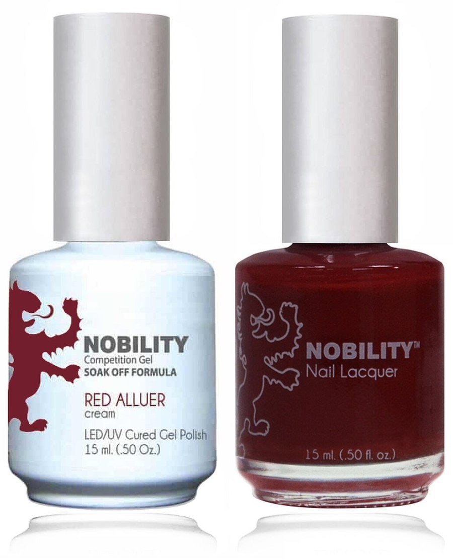 Lechat Nobility Gel Polish & Nail Lacquer - Red Allure 0.5 oz - #NBCS003 - Premier Nail Supply 
