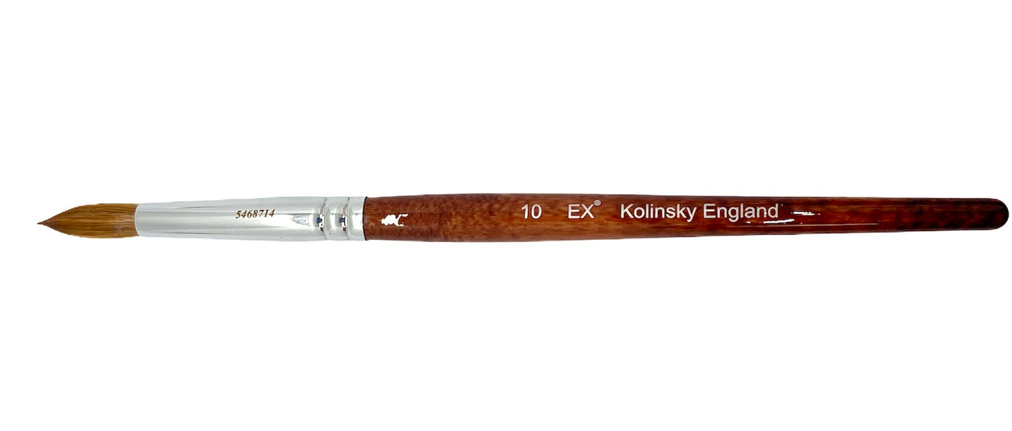 Ex-acrylic Nail Brush Kolinsky Size 10 - #BEXS10 - Premier Nail Supply 