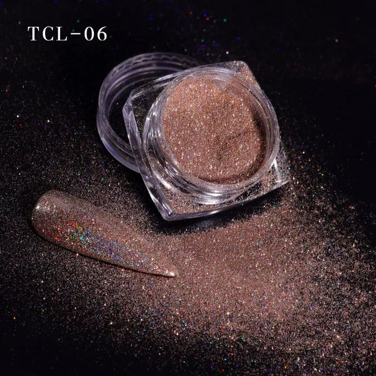 Magic Laser Apricot Chrome Color Powder TCL06-23478 - Premier Nail Supply 