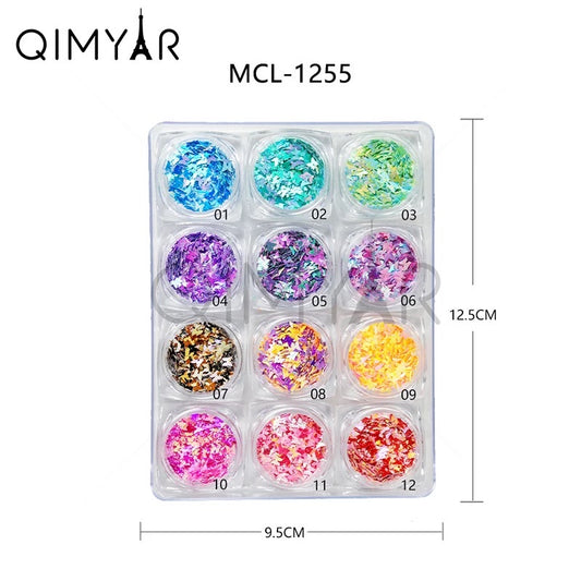 Qimyar Butterfly 12 Different Colors MCL1255 - Premier Nail Supply 