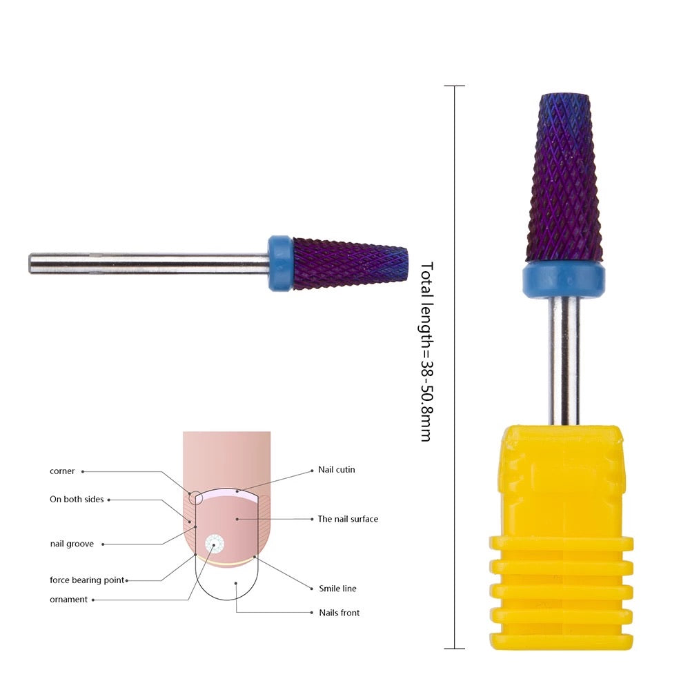 Drill bit Umbrella 5IN1 - 3/32 Gold  XF - TLR - Premier Nail Supply 