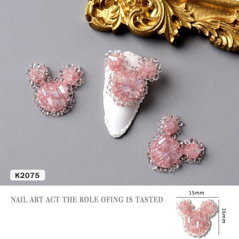 Micky Mouse Pink 3D Art - K2075 - Premier Nail Supply 