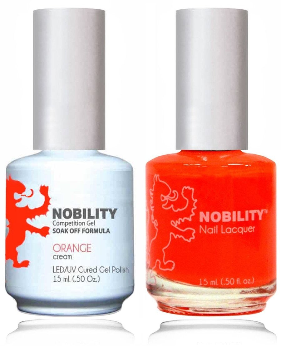 Lechat Nobility Gel Polish & Nail Lacquer - Orange 0.5 oz - #NBCS060 - Premier Nail Supply 