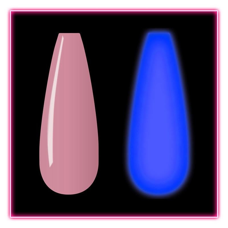 Kiara Sky Dip Glow Powder -Retro Pink - #DG124 - Premier Nail Supply 