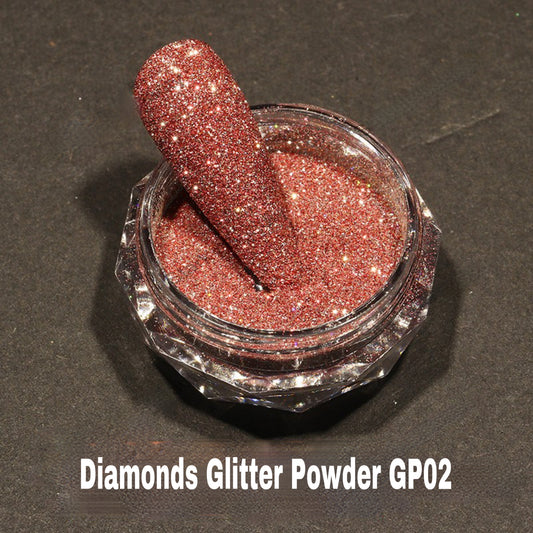 DIAMONDS GLITTER POWDER GP02 - Premier Nail Supply