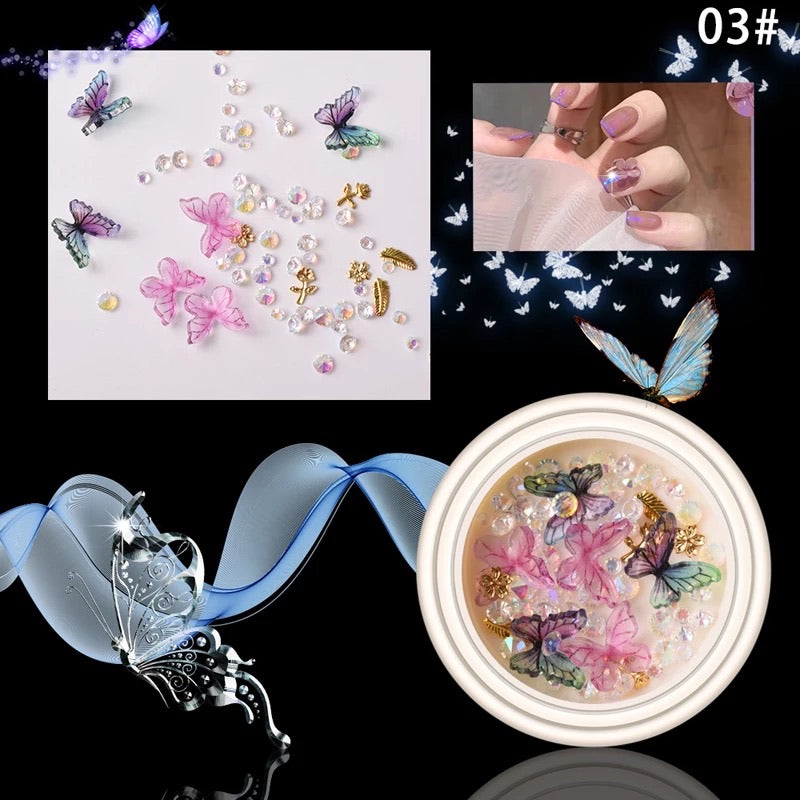 3D Butterfly Nail Design 03 - Premier Nail Supply 