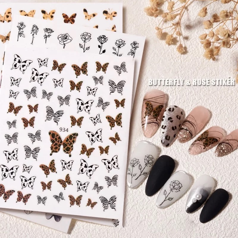 Butterfly Nail Sticker 934 - Premier Nail Supply 