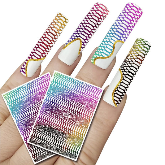 Snake Skin Laser Rainbow B066 - Premier Nail Supply 