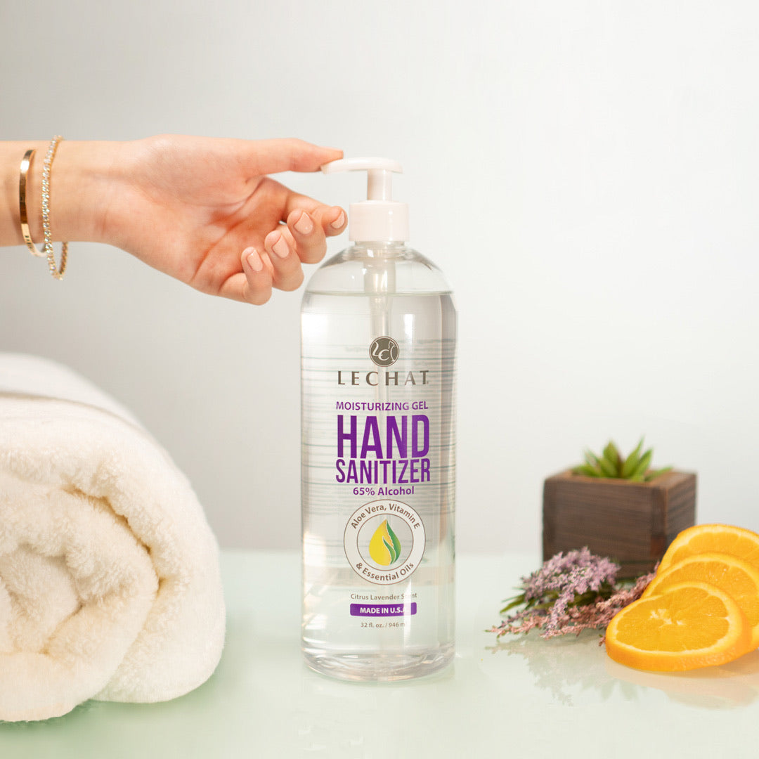 LeChat Hand Sanitizer Gel 16oz - Premier Nail Supply 