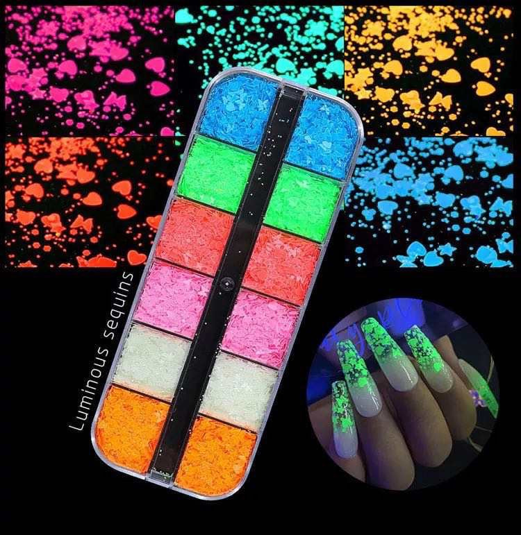 Luminous Sequins Glow in The Dark YG03 - Premier Nail Supply 