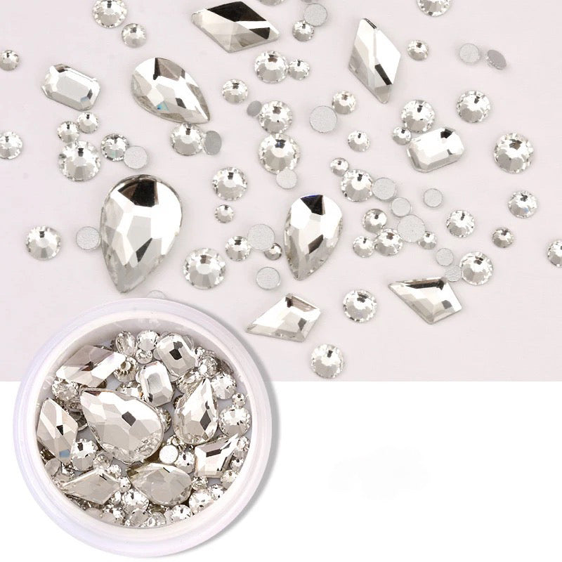 Crytal AB Water Drop Silver WDS - Premier Nail Supply 