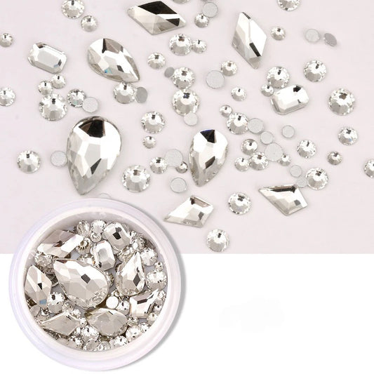 Crytal AB Water Drop Silver WDS - Premier Nail Supply