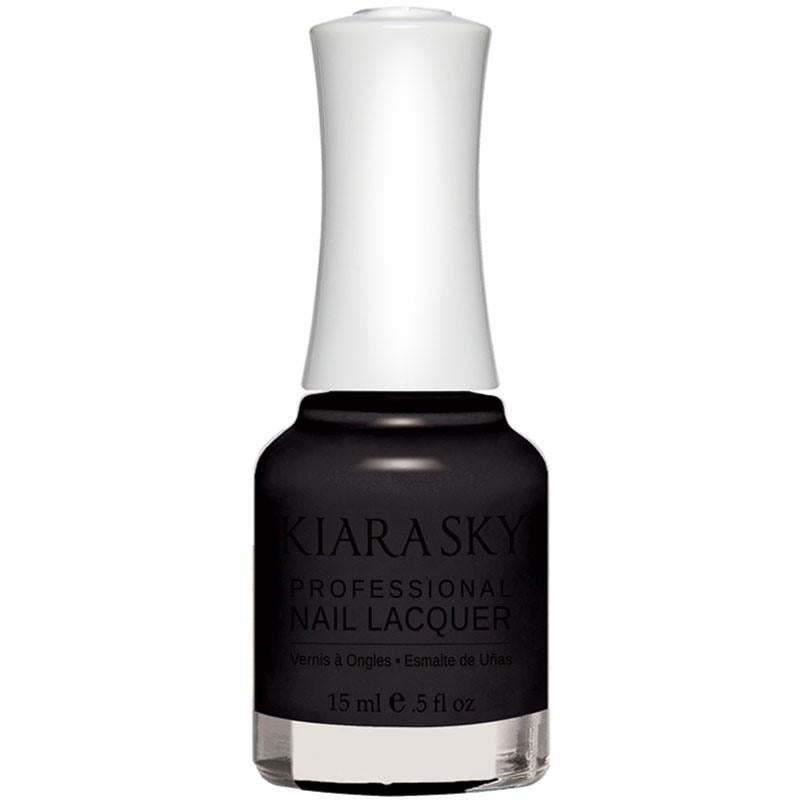 Kiara Sky Nail Lacquer - Black To Black 0.5 oz - #N435 - Premier Nail Supply 