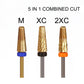 Umbrella Dill Bit 5 in 1 XC + XXF -Gold 3/32 - Premier Nail Supply 