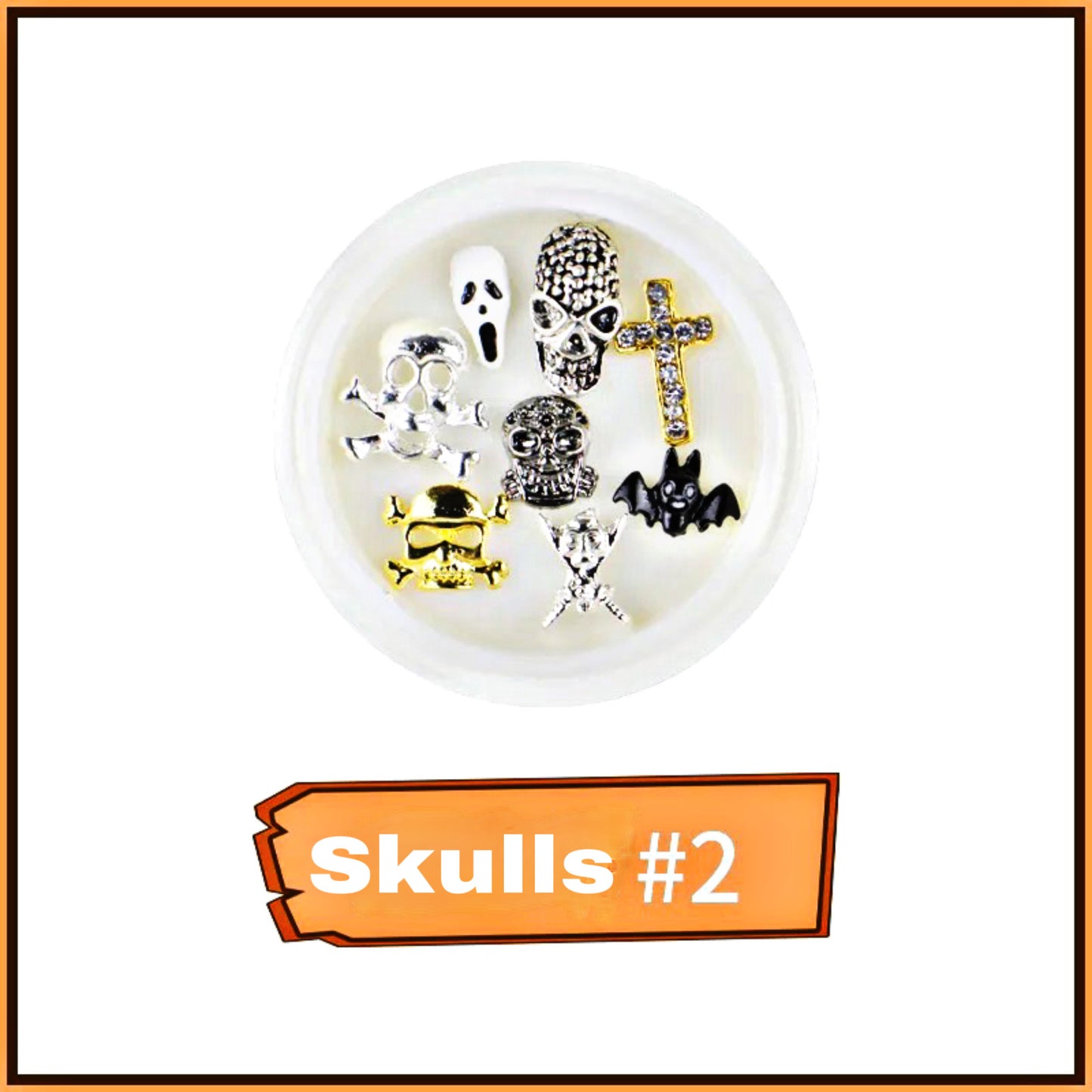 Skulls - NA003-2 - Premier Nail Supply 
