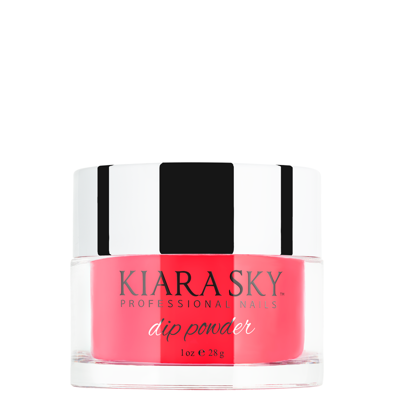 Kiara Sky Dip Glow Powder - Red Hot Glo- #DG101 - Premier Nail Supply 