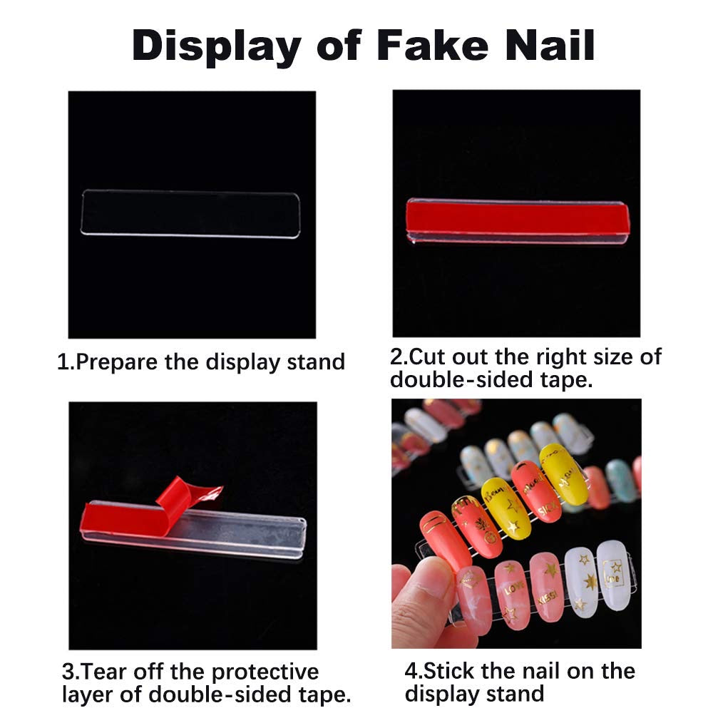 Transparent Double Side Tape Strong Hold Nail Display 10M - #SKJS15 - Premier Nail Supply 