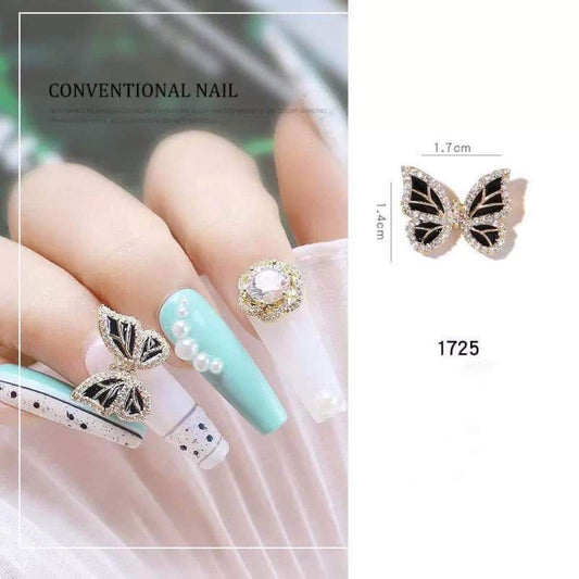 Crystal Luxury 3D Flying Butterfly Nail Art - B1725 - Premier Nail Supply 