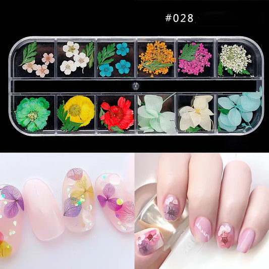 Dried Natural Flowers Mix 12 Different Color - 028 - Premier Nail Supply 