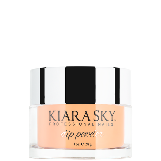 Kiara Sky Dip Glow Powder -Peach, Please - #DG138 - Premier Nail Supply 