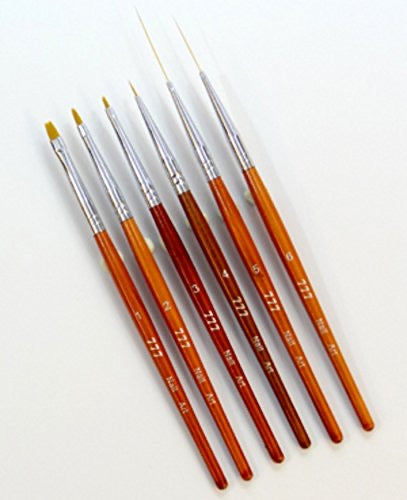 777 Nail Art Brush set 6 pcs - #80061 - Premier Nail Supply 