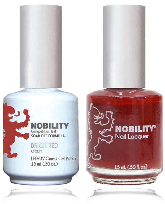 Lechat Nobility Gel Polish & Nail Lacquer - Brick Red 0.5 oz- NBCS157 - Premier Nail Supply 