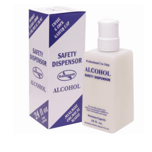 Salonett - Empty Safety Dispenser Alcohol 24 oz - Premier Nail Supply 