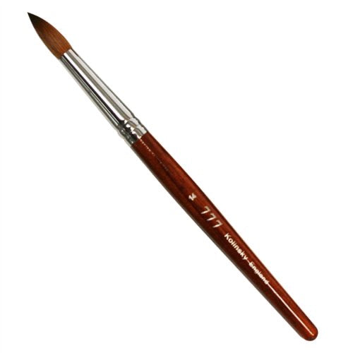 777 Kolinsky - Acrylic nail brush red wood size 14 - #777RW14 - Premier Nail Supply 
