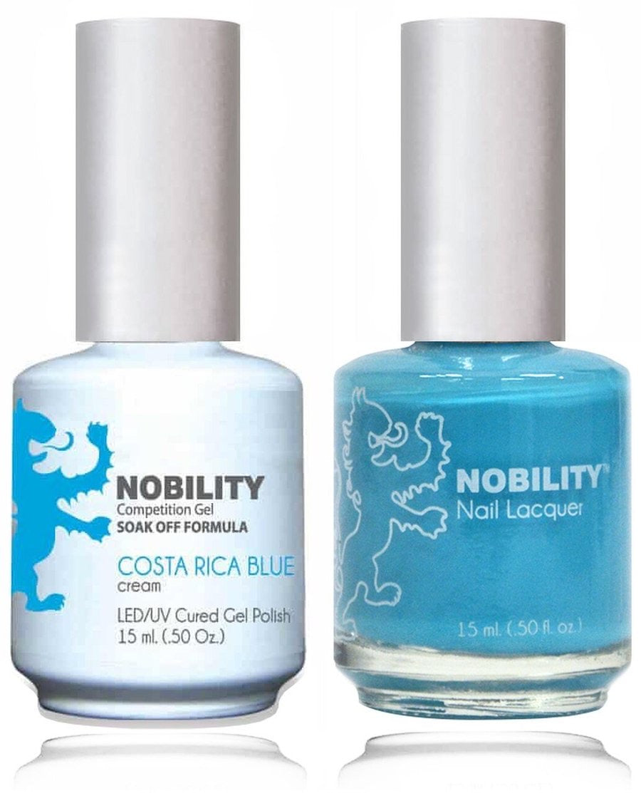 Lechat Nobility Gel Polish & Nail Lacquer - Costa Rica Blue 0.5 oz 0.5 oz - #NBCS073 - Premier Nail Supply 