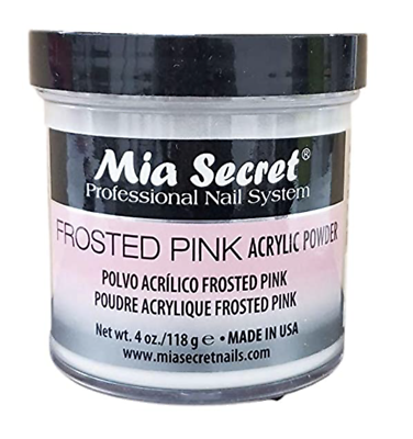 Mia Secret - Frosted Pink Acrylic Powder 4oz - #PL440-FP - Premier Nail Supply 