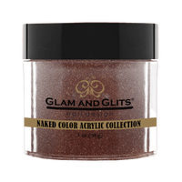 Glam & Glits Acrylic Powder - Roasted Chestnut 1 oz - NCA430 - Premier Nail Supply 