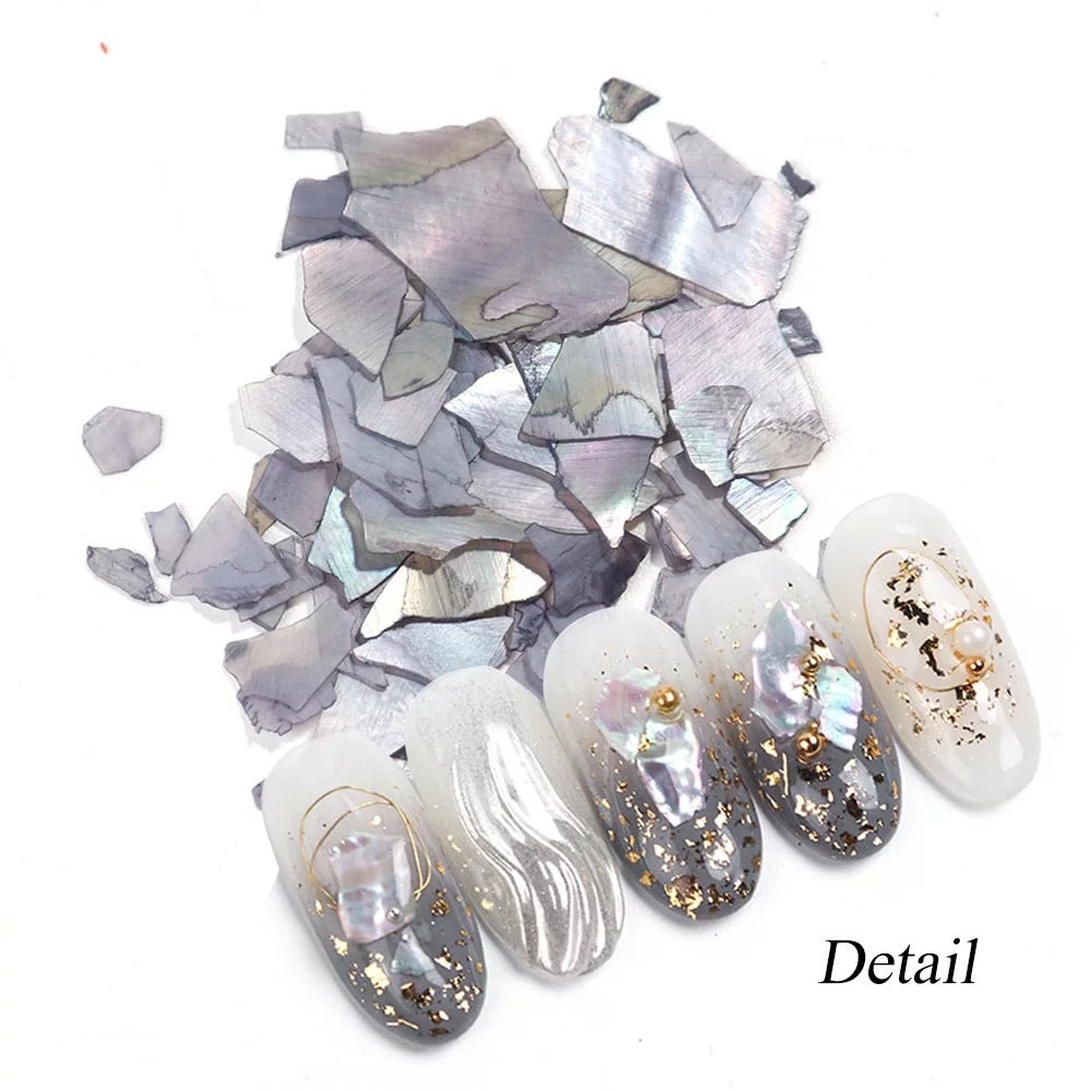 Ultra - Thin Abalone Shell Chip - BK - Premier Nail Supply 