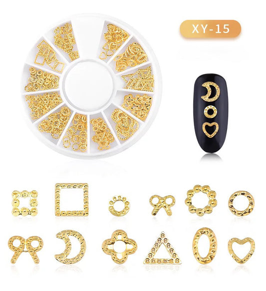 Gold Charm Sequins XY15 - Premier Nail Supply 