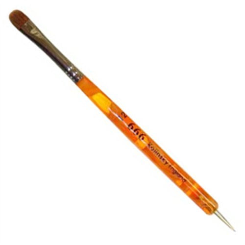 666 French Brush Orange w/tool Size 12 - #80080 - Premier Nail Supply 