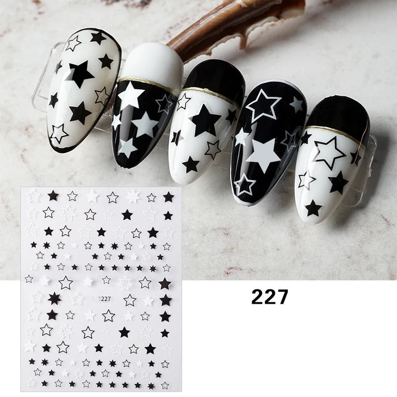 Black Star Sticker - Premier Nail Supply 